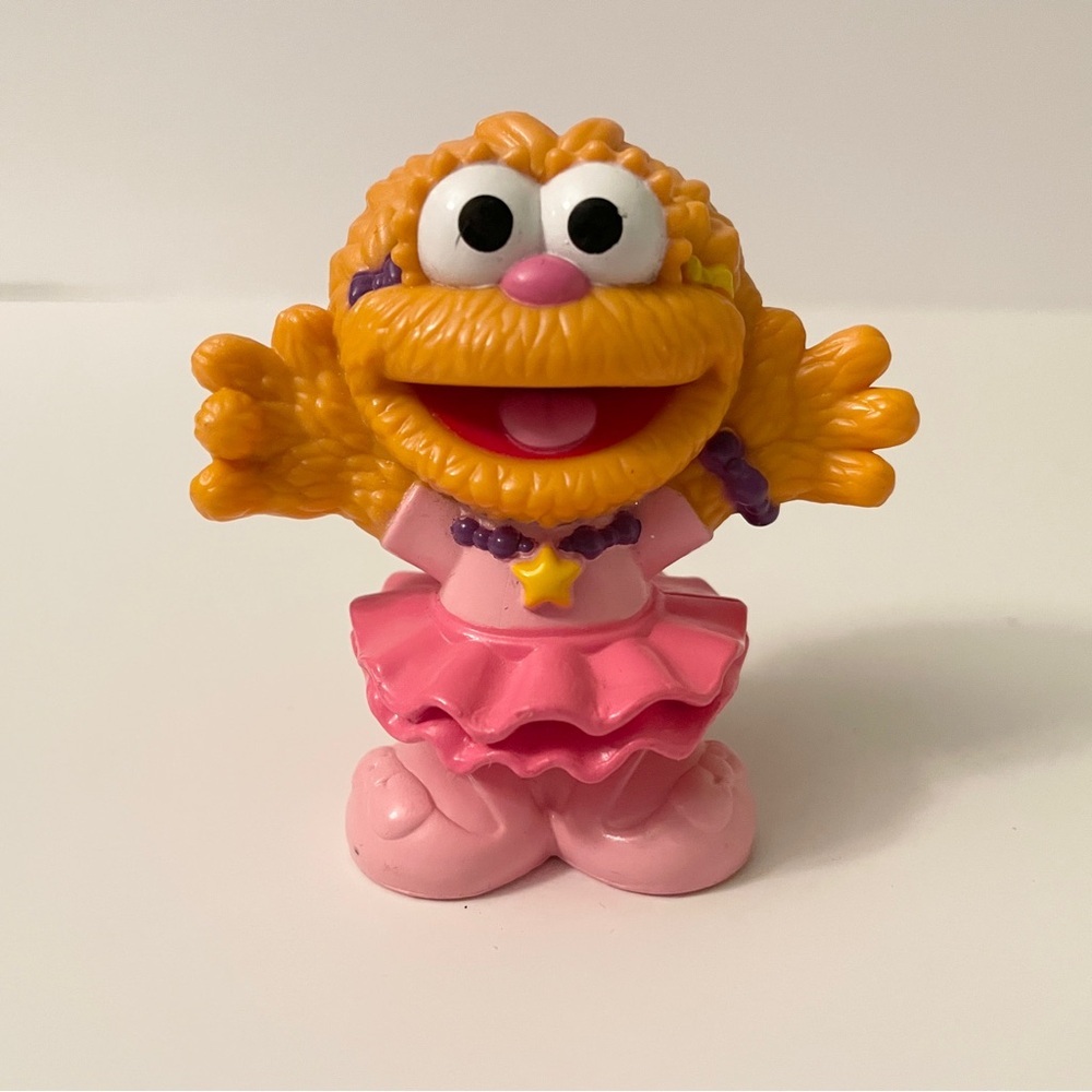 Sesame Street Zoe PVC Figure Pink Tutu Star Workshop 2010